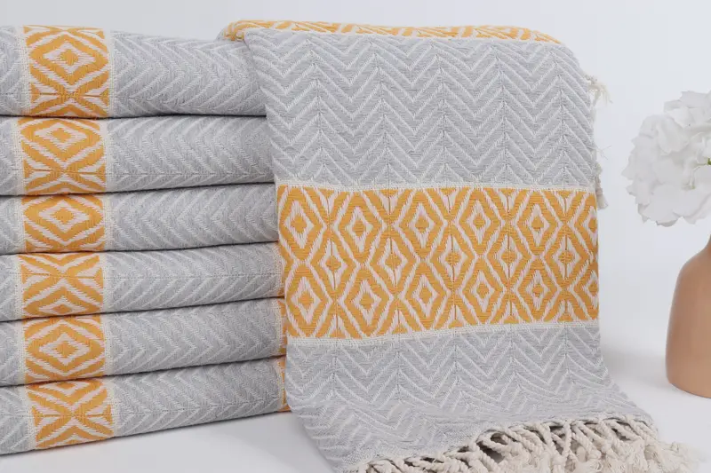 Fouta towel, 70x40 Cotton Chevron Towel, Bachelorette Party Favors, Bridal Shower Favors, Handmade Gift, Quick-drying peshtemal towel for poolside - 2