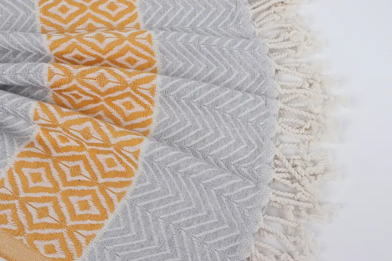 Fouta towel, 70x40 Cotton Chevron Towel, Bachelorette Party Favors, Bridal Shower Favors, Handmade Gift, Quick-drying peshtemal towel for poolside - 8