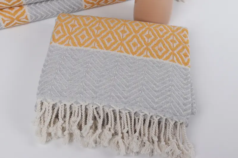 Fouta towel, 70x40 Cotton Chevron Towel, Bachelorette Party Favors, Bridal Shower Favors, Handmade Gift, Quick-drying peshtemal towel for poolside - 5