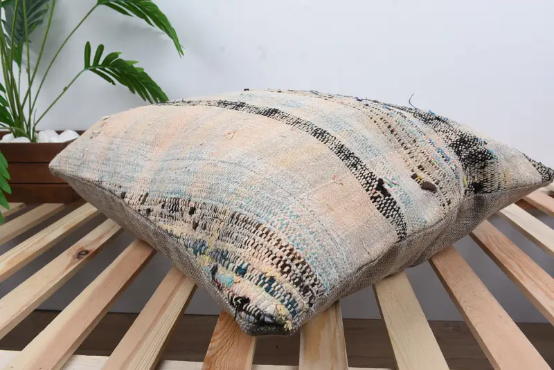 Pillow for Couch, Kilim Cushion Sham, Armchair Pillow Case, Vintage Pillow, 24x24 White Cushion Case, Cushion, Authentic Pillow, Luxury Pillow Case - 6