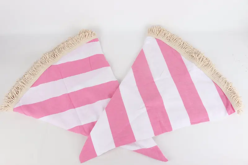 Custom Wedding Gifts, Beach Towel Monogram, Soft towel, 64x64 Cotton Striped Round Towel, Gift For Best Friend, Custom Gift, Family Gift Basket - 8