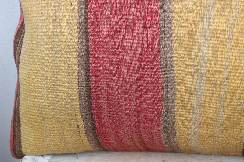 Home Decor Pillow, Boho Chic Pillow, Cushion Cover, Vintage Kilim Throw Pillow, Turkish Pillow, 16x36 Beige Pillow Sham - 3