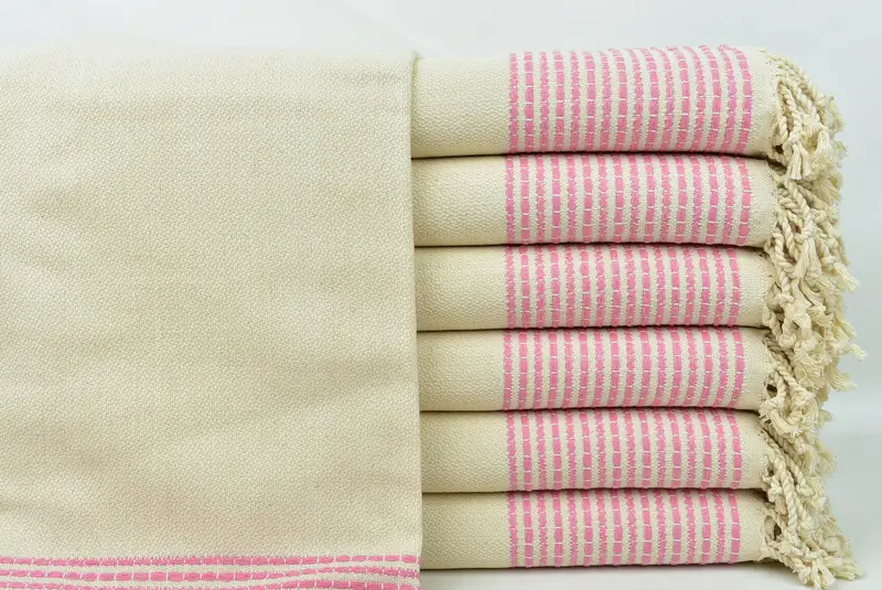 Personalize Gift, 70x36 Cotton Striped Towel, Organic Turkish towel, Guest Towel, Bridal Shower Gift, Beach towel, Vegas Bachelorette Party Favors - 1