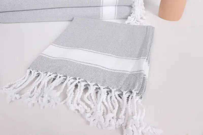 Turkish Towel Monogram, Small Bath Towels, 36x22 Cotton Striped Towel, Bridesmaid Gifts, Custom Hand Towel, Spa Towel, Gifts For Him, Birthday Gift - 5