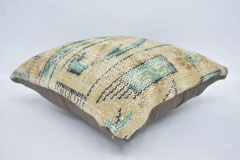 Gift Pillow, Bed Cushion, Art Deco Pillow, Turkish Pillow, Home Decor Pillow, Pillow, 14x14 Beige Pillow, Car Cushion Cover, Oriental Pillow Sham - 6