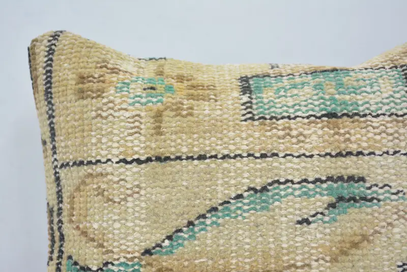 Gift Pillow, Bed Cushion, Art Deco Pillow, Turkish Pillow, Home Decor Pillow, Pillow, 14x14 Beige Pillow, Car Cushion Cover, Oriental Pillow Sham - 2