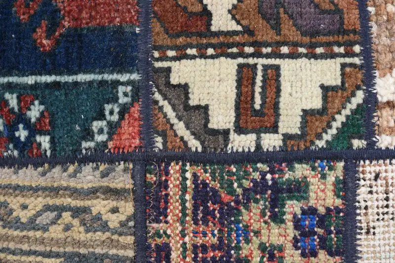 Handmade Kilim Cushion, 18x18 Blue Cushion Cover, Patio Cushion Case, Cushion Case, Vintage Kilim Throw Pillow, Pillow for Sofa - 3