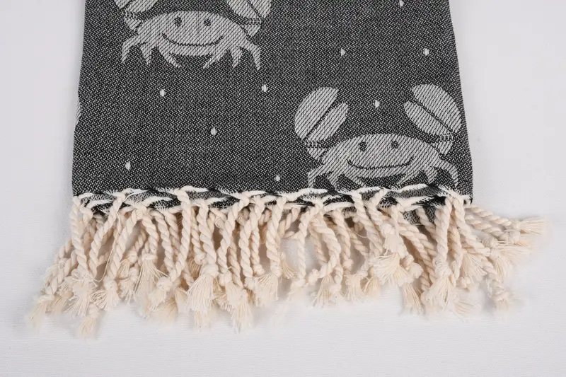 Quick-Dry Beach Towel, Custom Towel Beach, 68x40 Cotton Crab Design Towel, Merry Christmas Gifts, Embroidered Towel, Lightweight towel, Gym Towel - 4