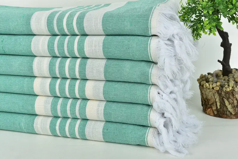 Gifts For Him, Bridal Gifts, Turkish hand towel, 70x40 Cotton Striped Towel, Bachelorette Party Items, Bridesmaid Gift, Family Gift Basket - 3