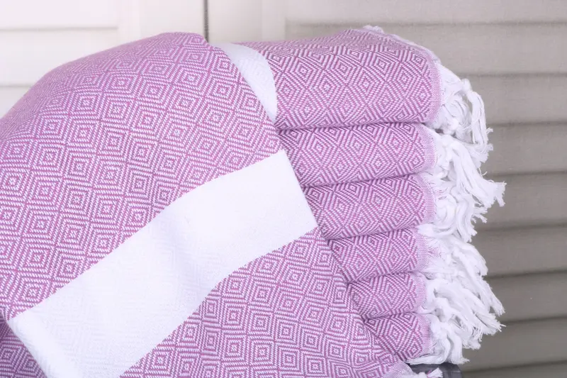 Custom Beach Towel Damson Cotton Towel, 40x71 Inches