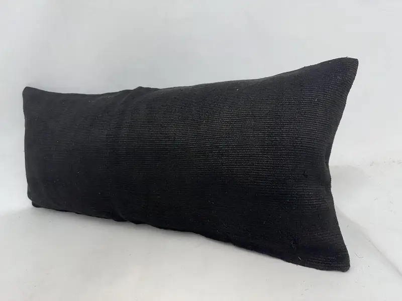 Cushion Case, Kilim Cushion Sham, 16x36 Brown Cushion Cover, Bolster Pillow Cover, Kilim Pillow, Designer Throw Pillow Cover, Vintage Pillow - 4
