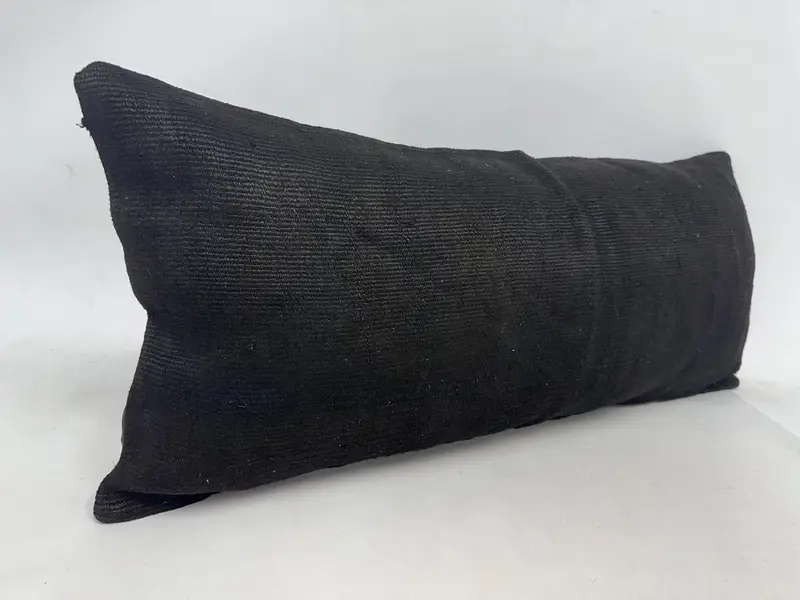 Cushion Case, Kilim Cushion Sham, 16x36 Brown Cushion Cover, Bolster Pillow Cover, Kilim Pillow, Designer Throw Pillow Cover, Vintage Pillow - 3