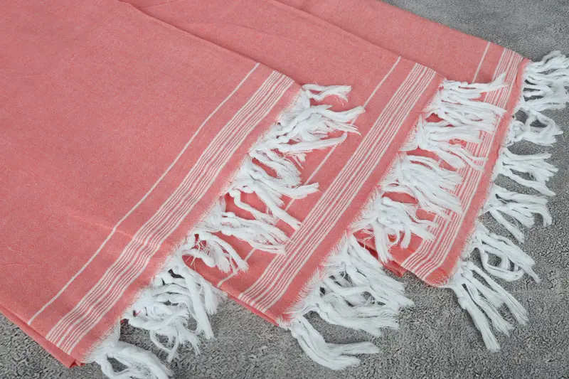 Turkish Blanket, Valentines Day Gift For Him, 92x56 Cotton Striped Towel, Personalized Blanket, Throw Blanket Couch, Extra Large Tablecloth - 5