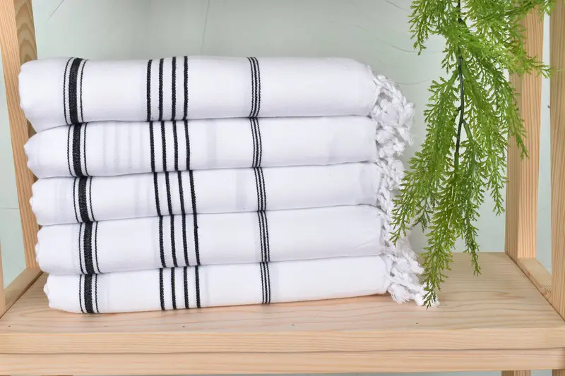 Miami Bachelorette Party Favors, Beach Towel Bulk, Decorative Towel, Fouta towel, House Warming Gift, Turkish bath towel, 70x40 Cotton Striped Towel - 2