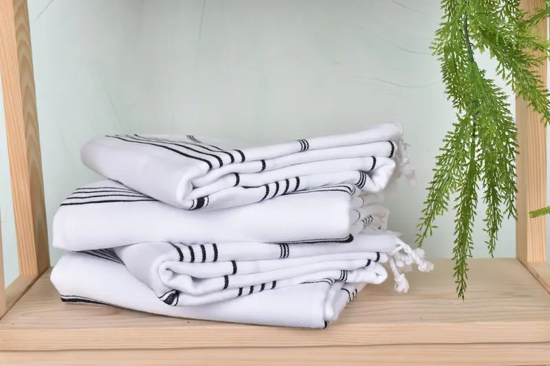 Miami Bachelorette Party Favors, Beach Towel Bulk, Decorative Towel, Fouta towel, House Warming Gift, Turkish bath towel, 70x40 Cotton Striped Towel - 7