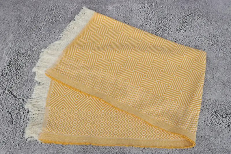 Xmas Gifts, 36x20 Cotton Diamond Towel, Small Bath Towels, Bridal Shower Favors, Turkish Tea Towel, Welcome Wedding Gift, Turkish Towel Hand Towel - 6