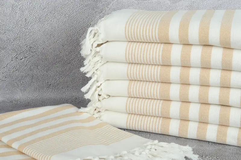 68x40 Cotton Striped Terry Towel, Wedding Anniversary Gift, Turkish Towel USA, Gift For Her, Custom Towel Beach, Bridal Shower Favors, Spa Gift - 2