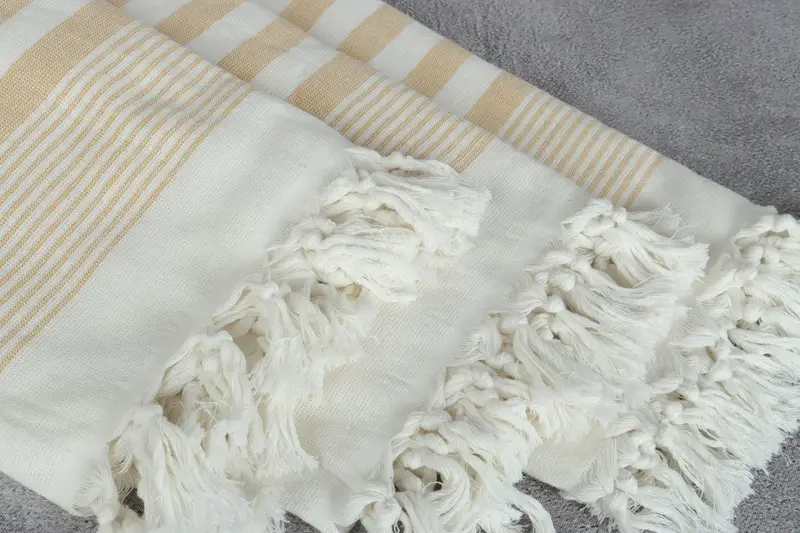 68x40 Cotton Striped Terry Towel, Wedding Anniversary Gift, Turkish Towel USA, Gift For Her, Custom Towel Beach, Bridal Shower Favors, Spa Gift - 5