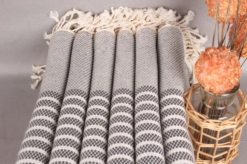 Girl Trip Party Favor, Personalized Bridesmaid Gift, Gift Towel, 76x40 Cotton Striped Towel, Housewarming Gift, Beach Towel Bulk, Bachelorette Gifts - 3