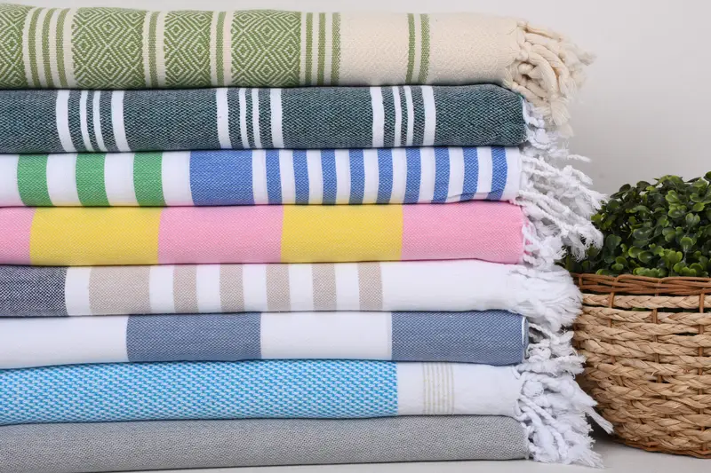 Beach towel, Turkish hand towel, 70x40 Cotton Set of 8 Towel, Beach Bachelorette Party Decorations, Sand-resistant towel, Home Decor Towel - 2