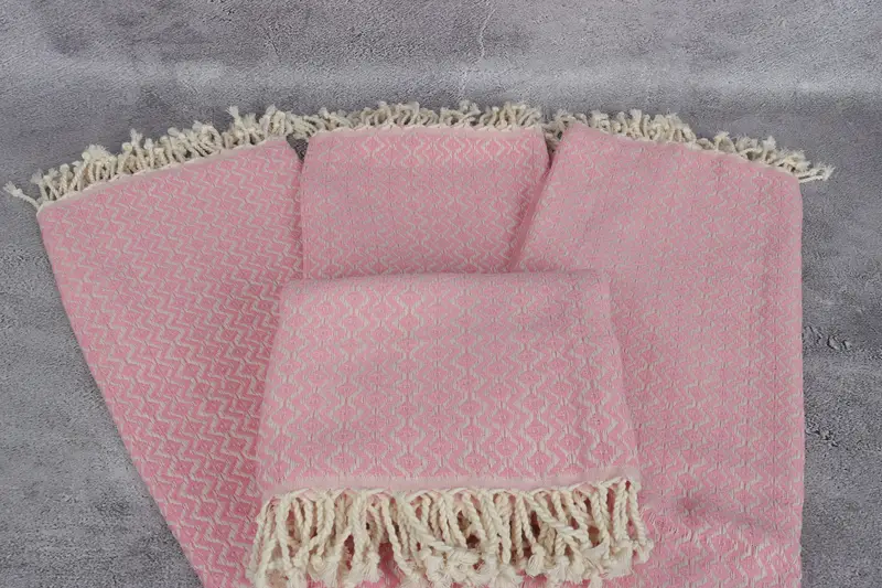 70x40 Cotton Diamond Towel, Spa Towel, Unique Gift, Bridesmaid Gift, Organic Towel, Lightweight Turkish towel, Gift For Him, Handwoven Turkish Towel - 4