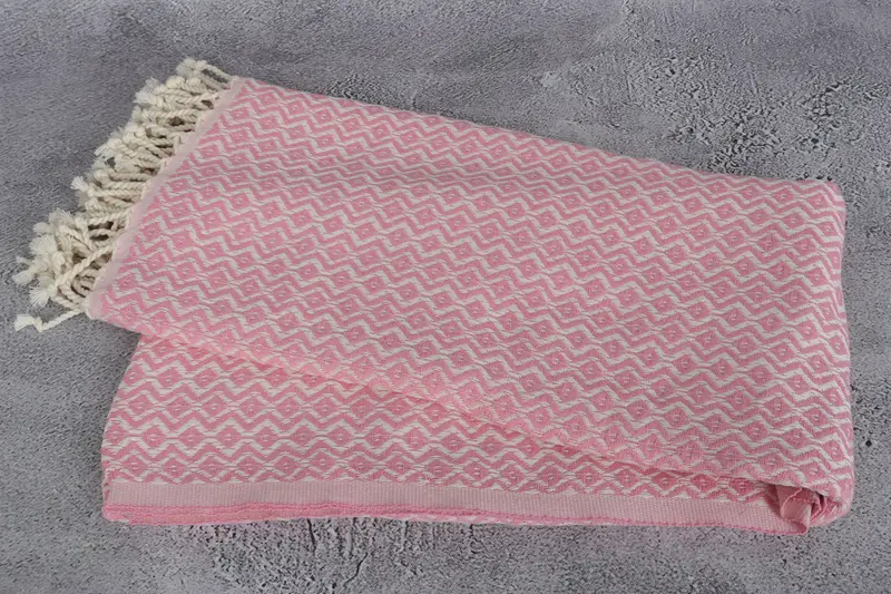 70x40 Cotton Diamond Towel, Spa Towel, Unique Gift, Bridesmaid Gift, Organic Towel, Lightweight Turkish towel, Gift For Him, Handwoven Turkish Towel - 6