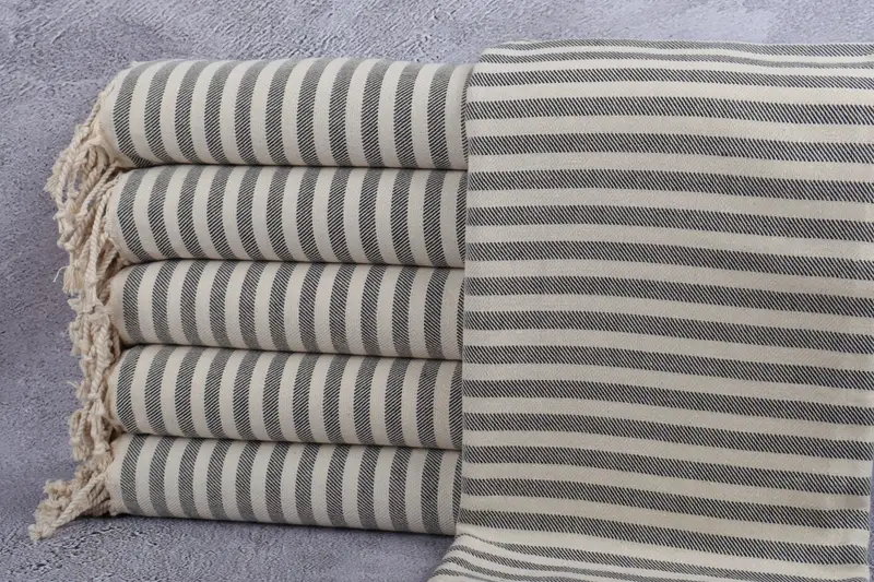 Best Wedding Gift, 70x40 Cotton Striped Towel, Bath towel, Gift Towel, Turkish bath towel, Personalized Turkish Towel, Monogrammed Turkish Towel - 1