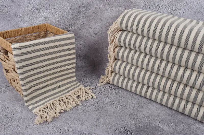 Best Wedding Gift, 70x40 Cotton Striped Towel, Bath towel, Gift Towel, Turkish bath towel, Personalized Turkish Towel, Monogrammed Turkish Towel - 3