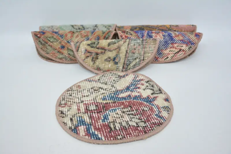 Elegant Blue and Beige Kilim Placemats, Premium Table Decor