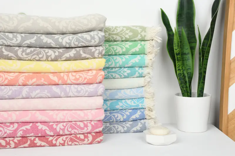 Bridal Shower Gift, 68x36 Cotton Baroque Towel, Turkish beach towel, Christmas Gift, Bachelorette Party Gift, Personalized Turkish Beach Towel - 2