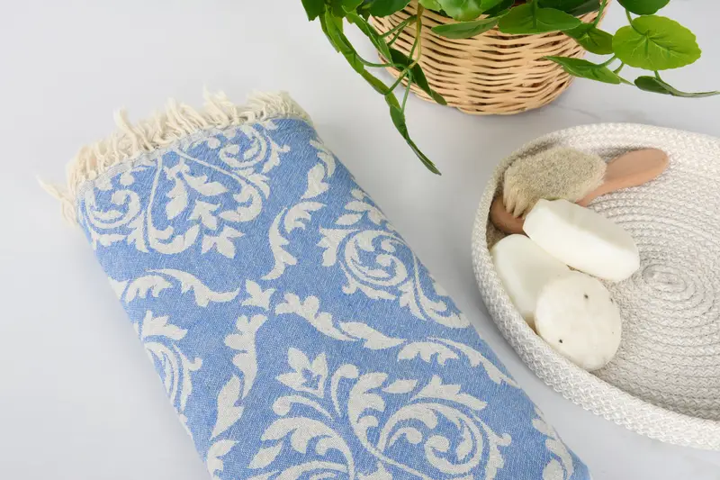 Bridal Shower Gift, 68x36 Cotton Baroque Towel, Turkish beach towel, Christmas Gift, Bachelorette Party Gift, Personalized Turkish Beach Towel - 6