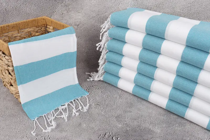 Personalized Gifts, Valentines Day Gift, 40x18 Cotton Striped Towel, Personalized Home Gift Wedding, Turkish Tea Towel, Turkish Hand Towel - 3