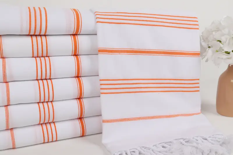 70x40 Cotton Striped Towel, Personalized Gift, Summer Gift, Valentines Day Gift For Him, Absorbent Turkish towel, Personalized Home Gift Wedding - 2