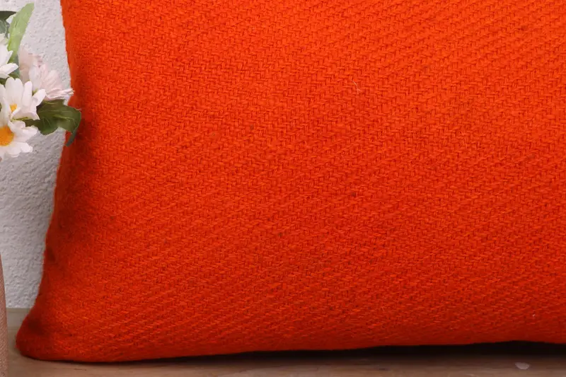 12x24 Orange Pillow Case, Throw Kilim Pillow, Boho Chic Cushion Case, Turkish Pillow, Pillow Cover, Vintage Kilim Throw Pillow, Bench Cushion - 3