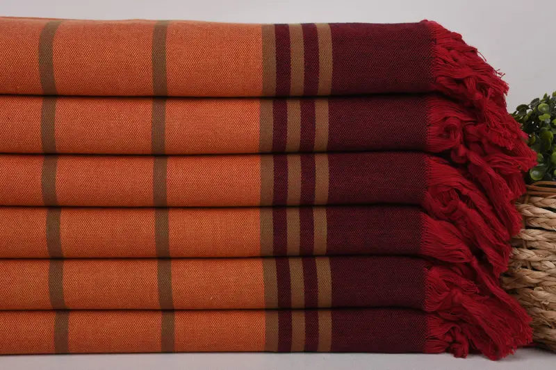 Merry Christmas Gifts, 68x32 Cotton Striped Towel, Housewarming Gift, Home Decor Gifts, Bridesmaid Gift Towel, Soft and absorbent Turkish towel - 2