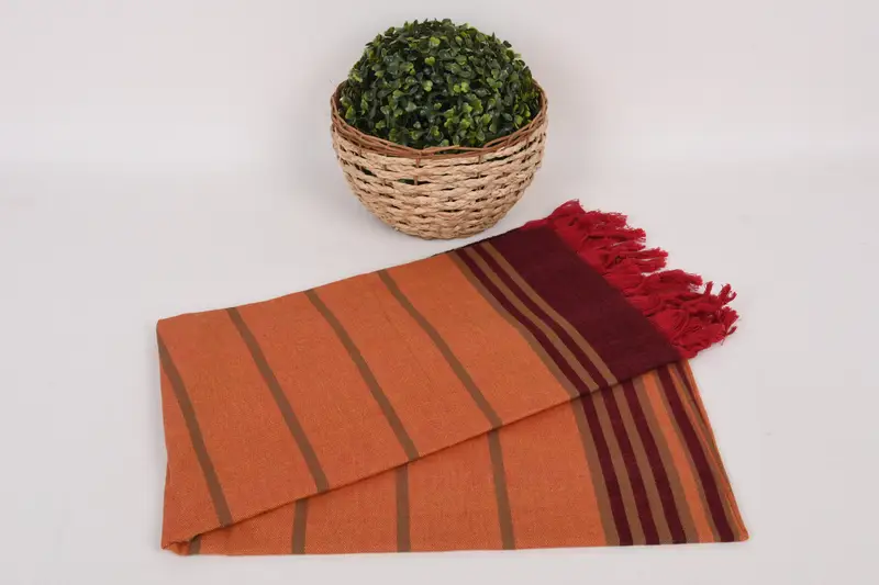 Merry Christmas Gifts, 68x32 Cotton Striped Towel, Housewarming Gift, Home Decor Gifts, Bridesmaid Gift Towel, Soft and absorbent Turkish towel - 4