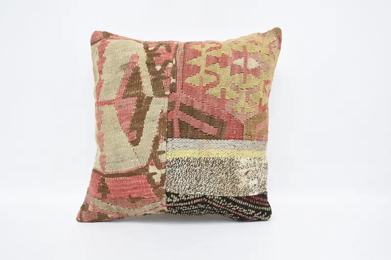 Pink Turkish Gift Euro Sham, 40x40 cm Pillow - 1
