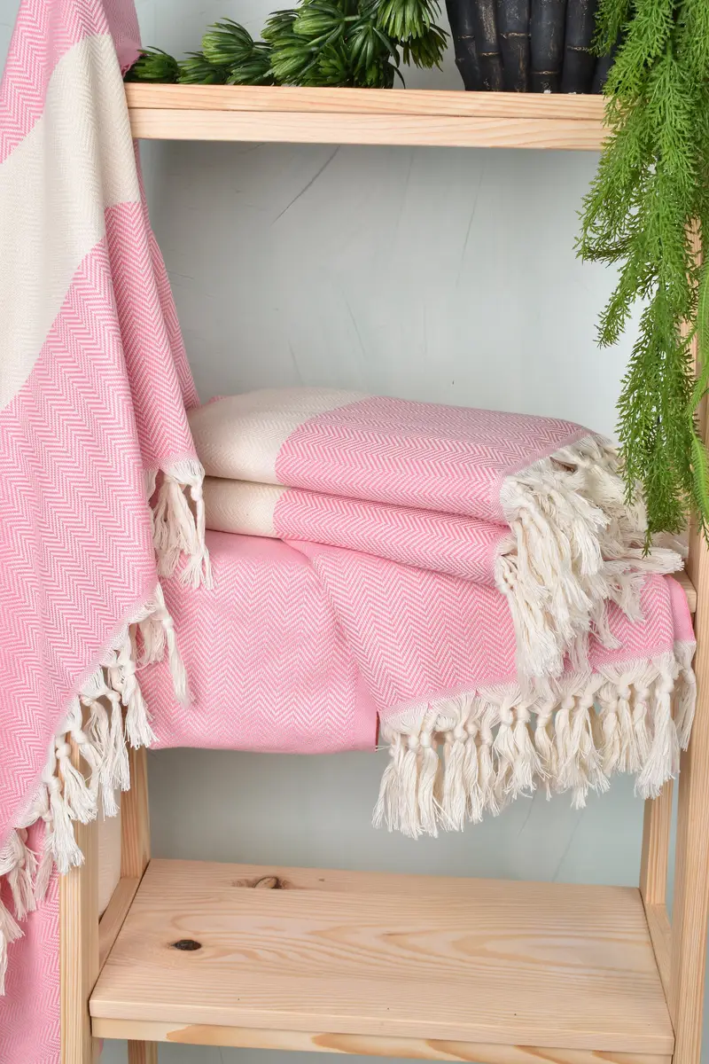 70x40 Cotton Herringbone Towel, Bridal Party Gifts, Valentines Day Gift For Her, Housewarming Gift, Best Beach Towel, Lightweight towel, Custom Gift - 6