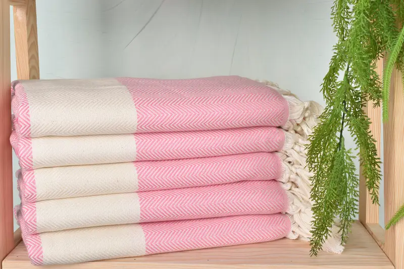 70x40 Cotton Herringbone Towel, Bridal Party Gifts, Valentines Day Gift For Her, Housewarming Gift, Best Beach Towel, Lightweight towel, Custom Gift - 2