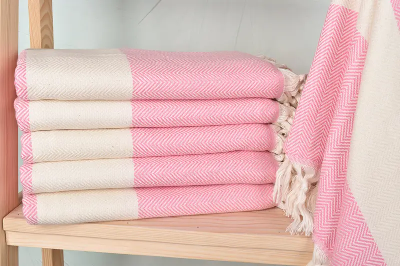 70x40 Cotton Herringbone Towel, Bridal Party Gifts, Valentines Day Gift For Her, Housewarming Gift, Best Beach Towel, Lightweight towel, Custom Gift - 1