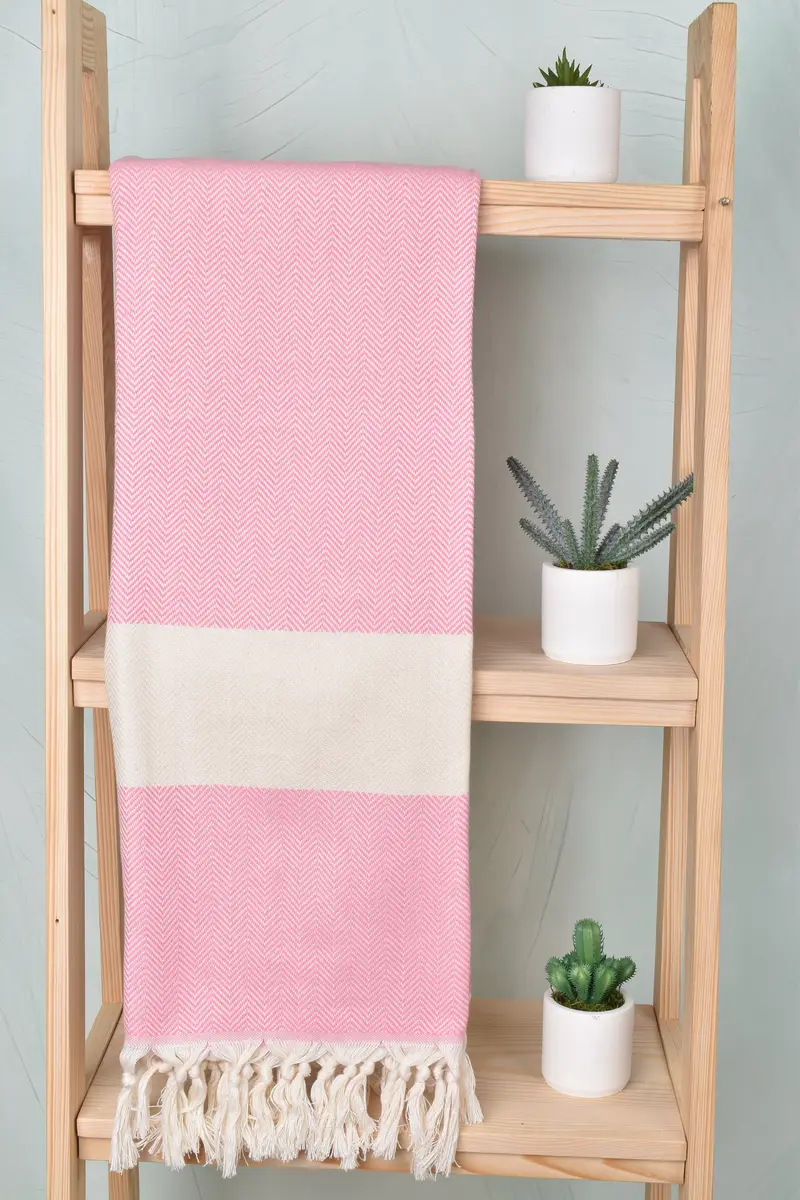 70x40 Cotton Herringbone Towel, Bridal Party Gifts, Valentines Day Gift For Her, Housewarming Gift, Best Beach Towel, Lightweight towel, Custom Gift - 8