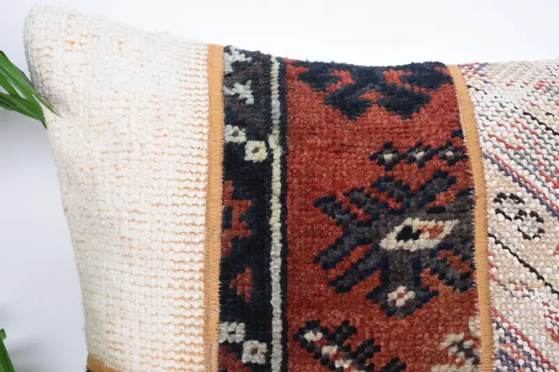 Sustainable Pillow, 20x20 White Pillow Case, Decorative Pillow Sham, Pillow, Vintage Kilim Throw Pillow, Turkish Pillow, Handmade Kilim Cushion - 2