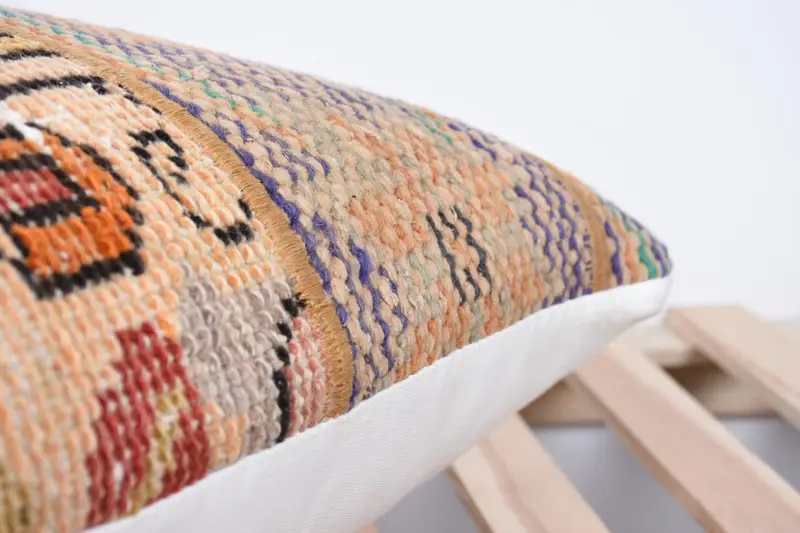 Sustainable Pillow, 20x20 White Pillow Case, Decorative Pillow Sham, Pillow, Vintage Kilim Throw Pillow, Turkish Pillow, Handmade Kilim Cushion - 7