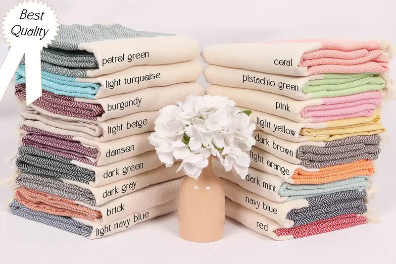 Personalized Bachelorette Party Towel Handwoven Soft Cotton, 40x71 Inches