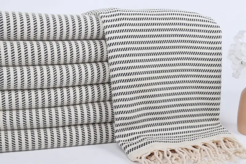 Organic Turkish towel, 70x40 Cotton Polka Dot Towel, Bridemaids Beach Towel, Unique Gift, Summer Gift, Pool Towels, Bachelor Towel, Beach towel - 2