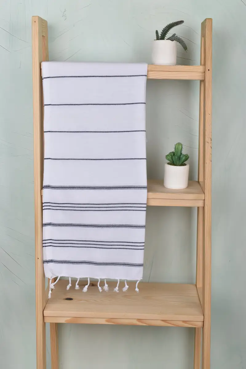 Personalized Gifts, Bridesmaid Gifts, Turkish Towel Hand Towel, Handmade Gift, 40x24 Cotton Striped Towel, Halloween Bachelorette Party Favors - 8