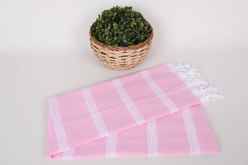 Birthday Gift, Best Friend Gift, Organic cotton peshtemal for spa and beach, Absorbent Turkish towel, 70x30 Cotton Striped Towel, Beach Towel Bulk - 4