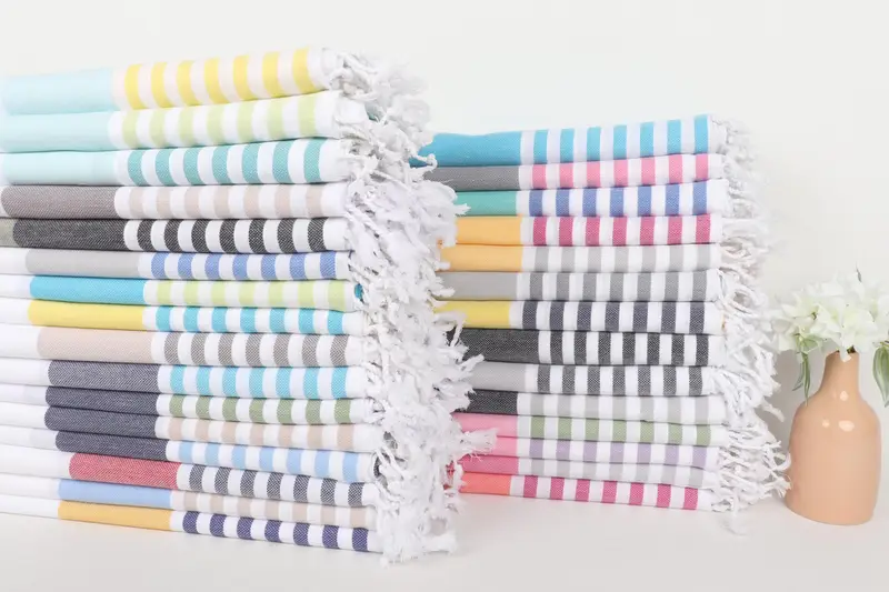 Absorbent Turkish towel, 70x40 Cotton Striped Towel, Holiday Towel, Beach Towel Gift, Valentines Day Gift, Bachelorette Party Gifts Bridesmaids - 2