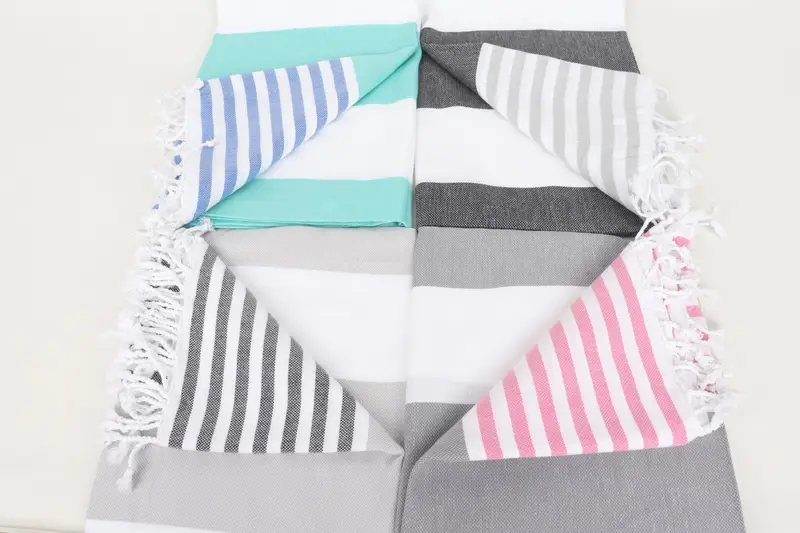 Absorbent Turkish towel, 70x40 Cotton Striped Towel, Holiday Towel, Beach Towel Gift, Valentines Day Gift, Bachelorette Party Gifts Bridesmaids - 4