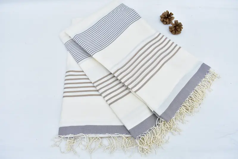 Embroidered Towel, 70x40 Cotton Striped Towel, Wedding Favors, Guest Towel, Wedding Shower Gift, Scarf Towel, Bachelorette Party Gifts Bridesmaids - 6